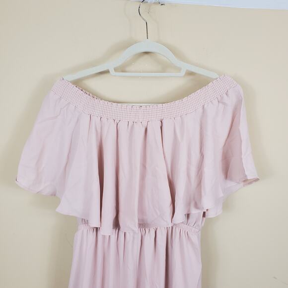 Show Me Your Mumu Hacienda Maxi Dress in Dusty Blush Women's Size L - Picture 7 of 11